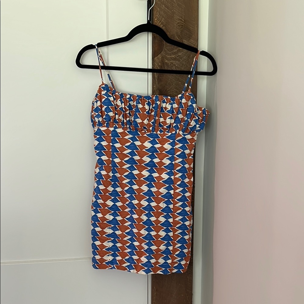 Anthropologie Vibrant Geometric Dress - Picture 2 of 3